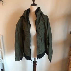 Michael Kors army green raincoat